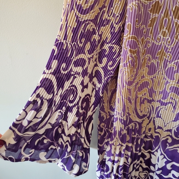 Dress Barn 1X Y2K Romantic Whimsigoth Fairy Grunge Boho Barocque Plisse Tunic - Picture 9 of 14